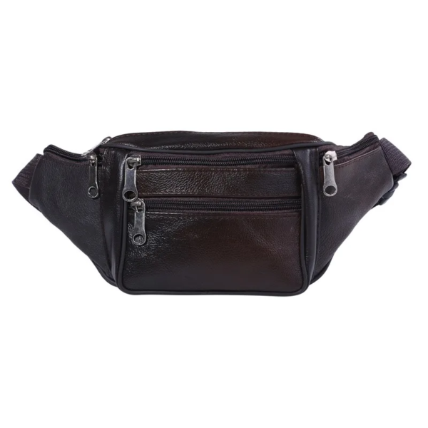 Leather Men Waist Chest Bag Thin Outdoor Sports Tactical Pauch Male Small Running Fanny Pack Crossbody Chest Money Belt Bags - Image 11