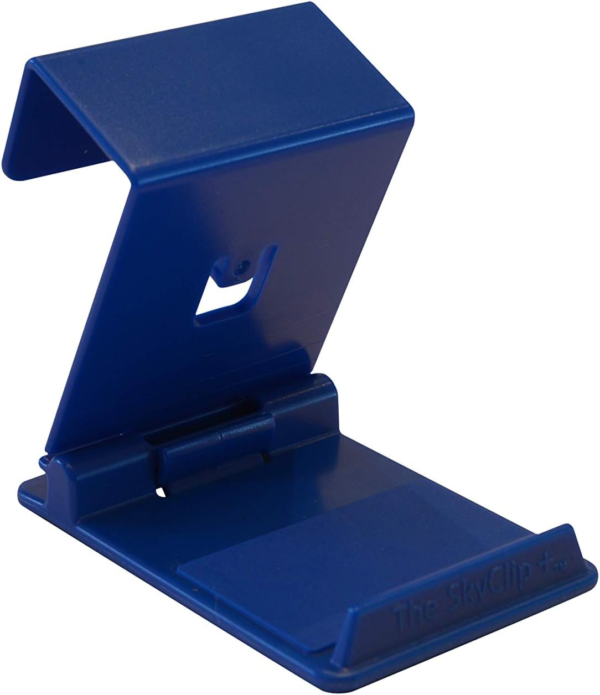 + Phone & Tablet Holder for Air Travel, Home and Office Use - Inflight Phone Mount & Stand Compatible with Iphone, Android, Kindle and Tablets - Ultimate Travel Accessory (Blue) - Image 5