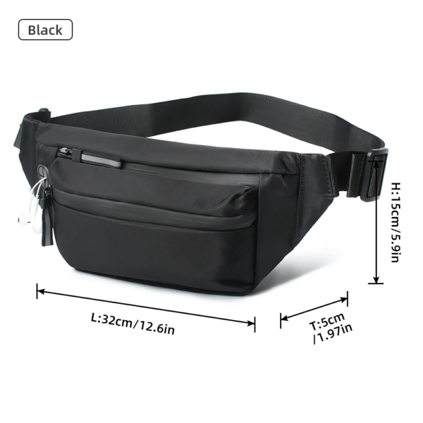 Men'S Waist Bag Casual Large Bags Travel Fanny Packs Large Belt Pouch Phone Money Belt Pack Crossbody Bags for Women'S - Image 8
