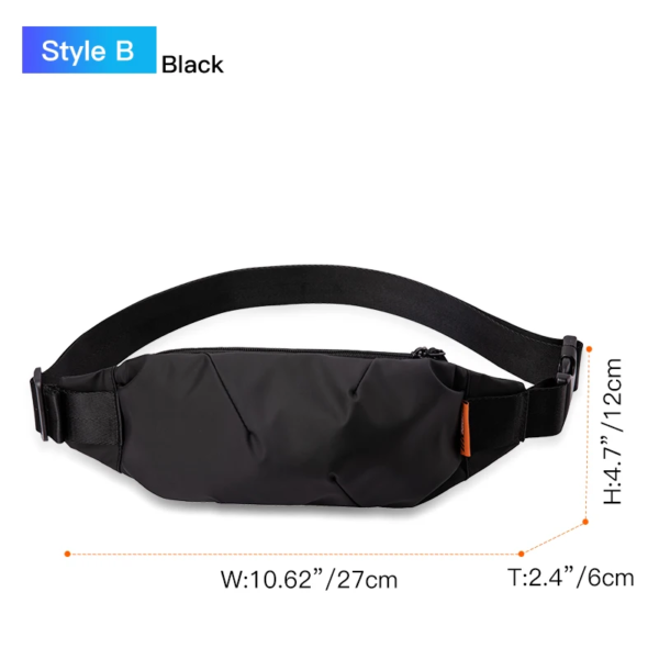 Hk Fanny Pack Black Waterproof Money Belt Bag Men Purse Teenager'S Travel Wallet Belt Male Waist Bags Cigarette Case for Phone - Image 10