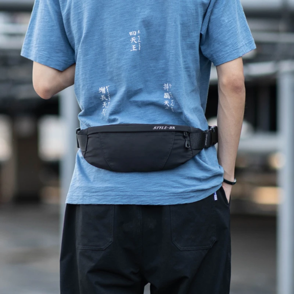 Hk Fanny Pack Black Waterproof Money Belt Bag Men Purse Teenager'S Travel Wallet Belt Male Waist Bags Cigarette Case for Phone - Image 6
