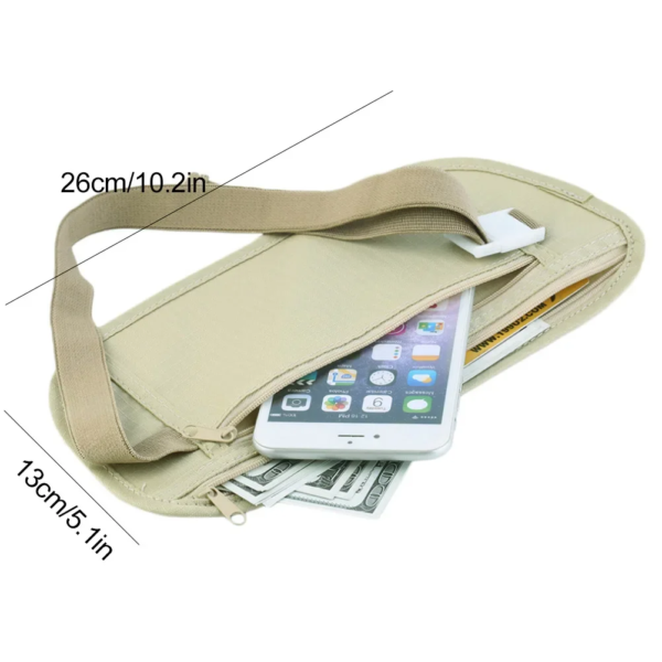 Invisible Travel Waist Packs Pouch for Passport Money Belt Bag Hidden Security Wallet Gift Travel Bag Chest Pack Money Waist Bag - Image 7