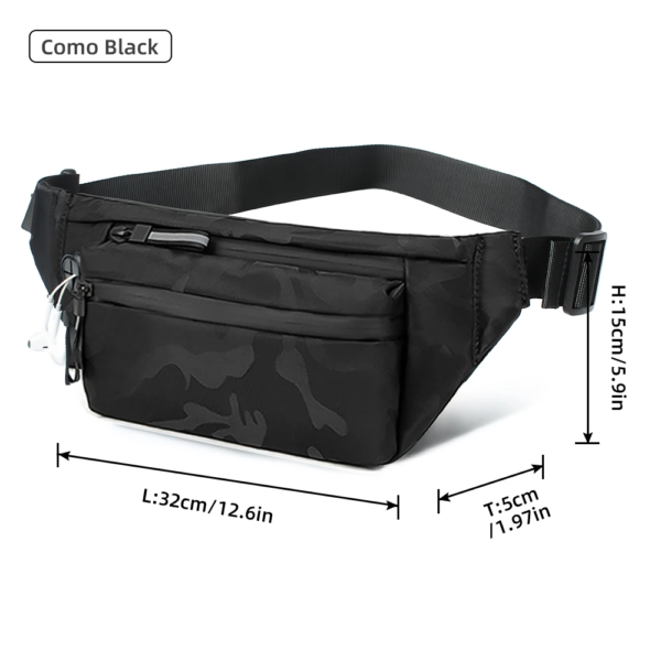 Men'S Waist Bag Casual Large Bags Travel Fanny Packs Large Belt Pouch Phone Money Belt Pack Crossbody Bags for Women'S