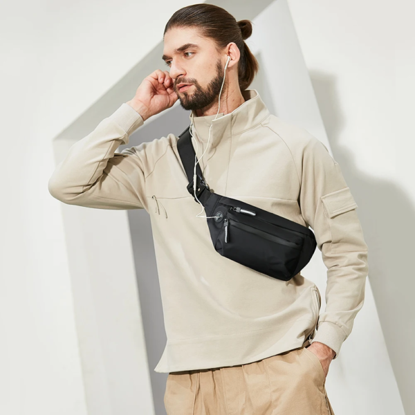 Men'S Waist Bag Casual Large Bags Travel Fanny Packs Large Belt Pouch Phone Money Belt Pack Crossbody Bags for Women'S - Image 4