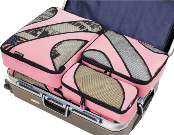 6 Set Packing Cubes,Travel Luggage Packing Organizers(6Set Pink) - Image 5
