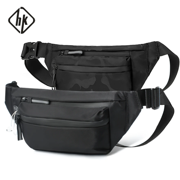 Men'S Waist Bag Casual Large Bags Travel Fanny Packs Large Belt Pouch Phone Money Belt Pack Crossbody Bags for Women'S - Image 2