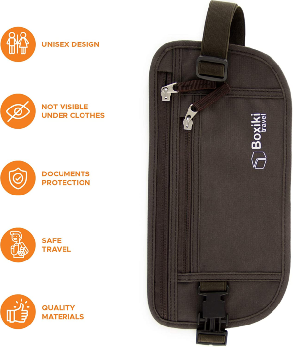 Hidden Money Belt for Men & Women - RFID Blocking Waist Pack for Passport, Wallet & Phone - Safe and Secure for Travel - Image 8