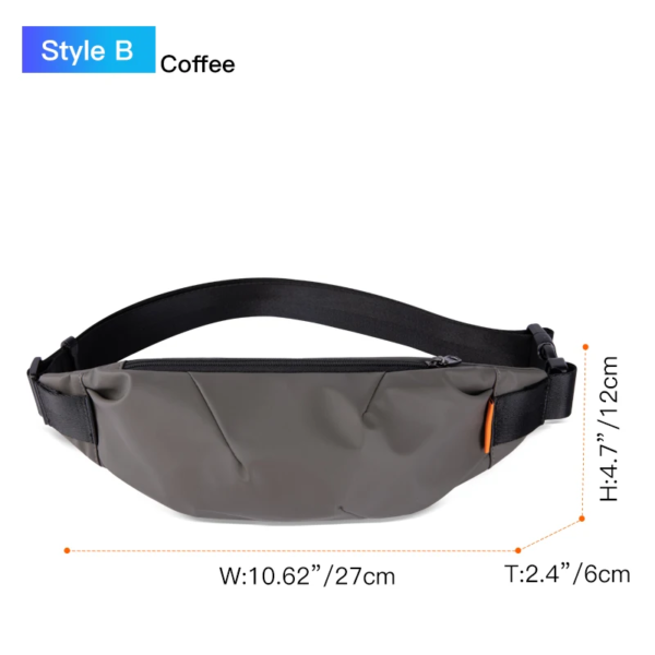 Hk Fanny Pack Black Waterproof Money Belt Bag Men Purse Teenager'S Travel Wallet Belt Male Waist Bags Cigarette Case for Phone - Image 8