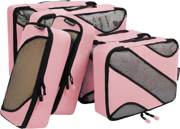 6 Set Packing Cubes,Travel Luggage Packing Organizers(6Set Pink) - Image 4